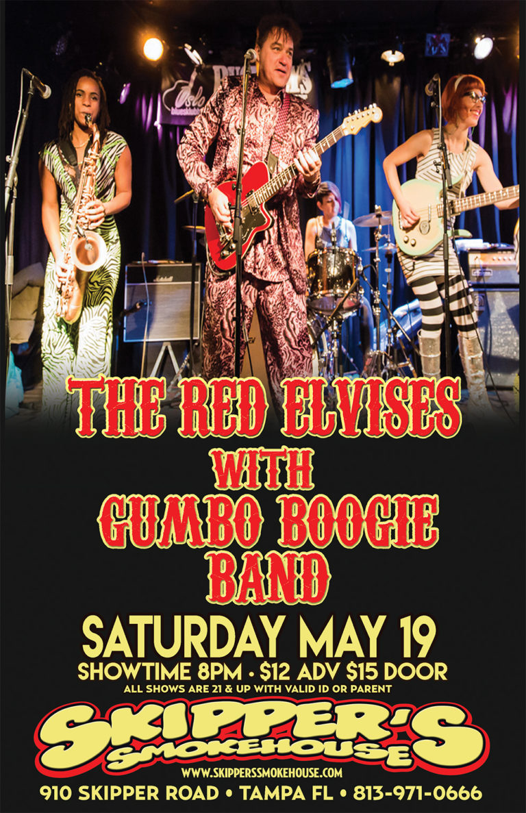 The Red Elvises w/ Gumbo Boogie Band 12/15 Skipper's Smokehouse
