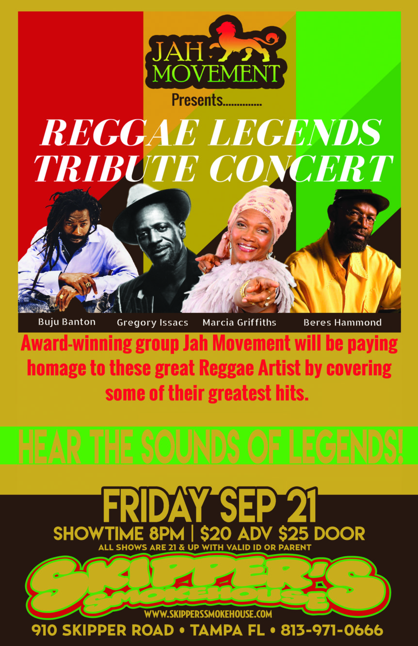 Jah Movement Legends Show 20/25 Skipper's Smokehouse Tampa
