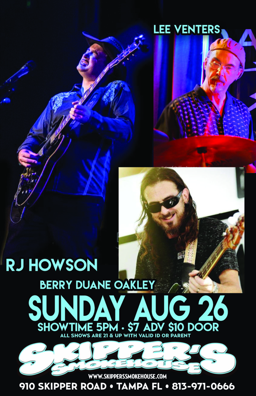RJ Howson with Special Guests Berry Duane Oakley & Lee Venters – $7/10 ...