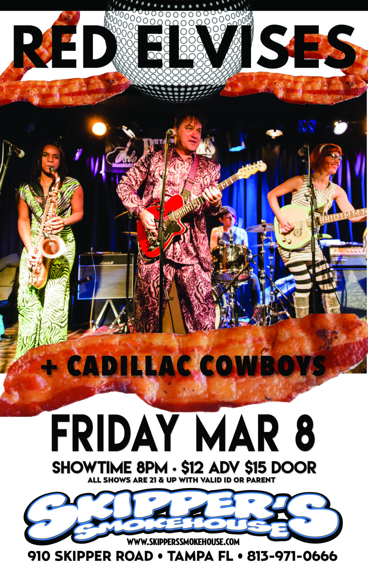 Red Elvises w/ Cadillac Cowboys – $12/15 | Skipper's Smokehouse - Tampa ...