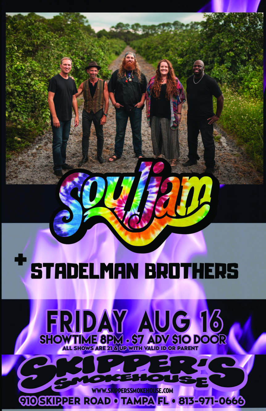 Souljam w/ The Stadelman Brothers – $7/10 | Skipper's Smokehouse ...