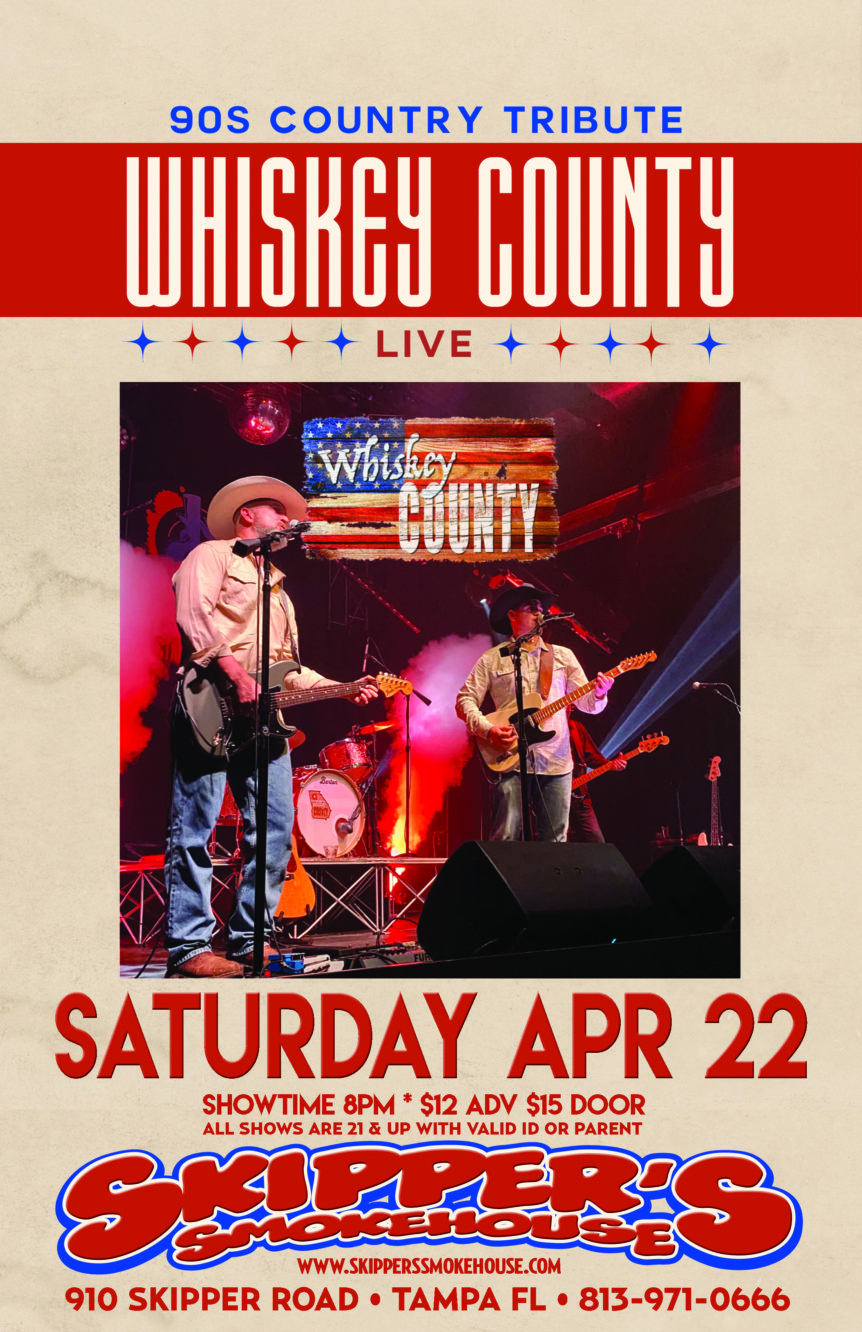 Whiskey County – 90s Country Tribute | Skipper's Smokehouse - Tampa ...